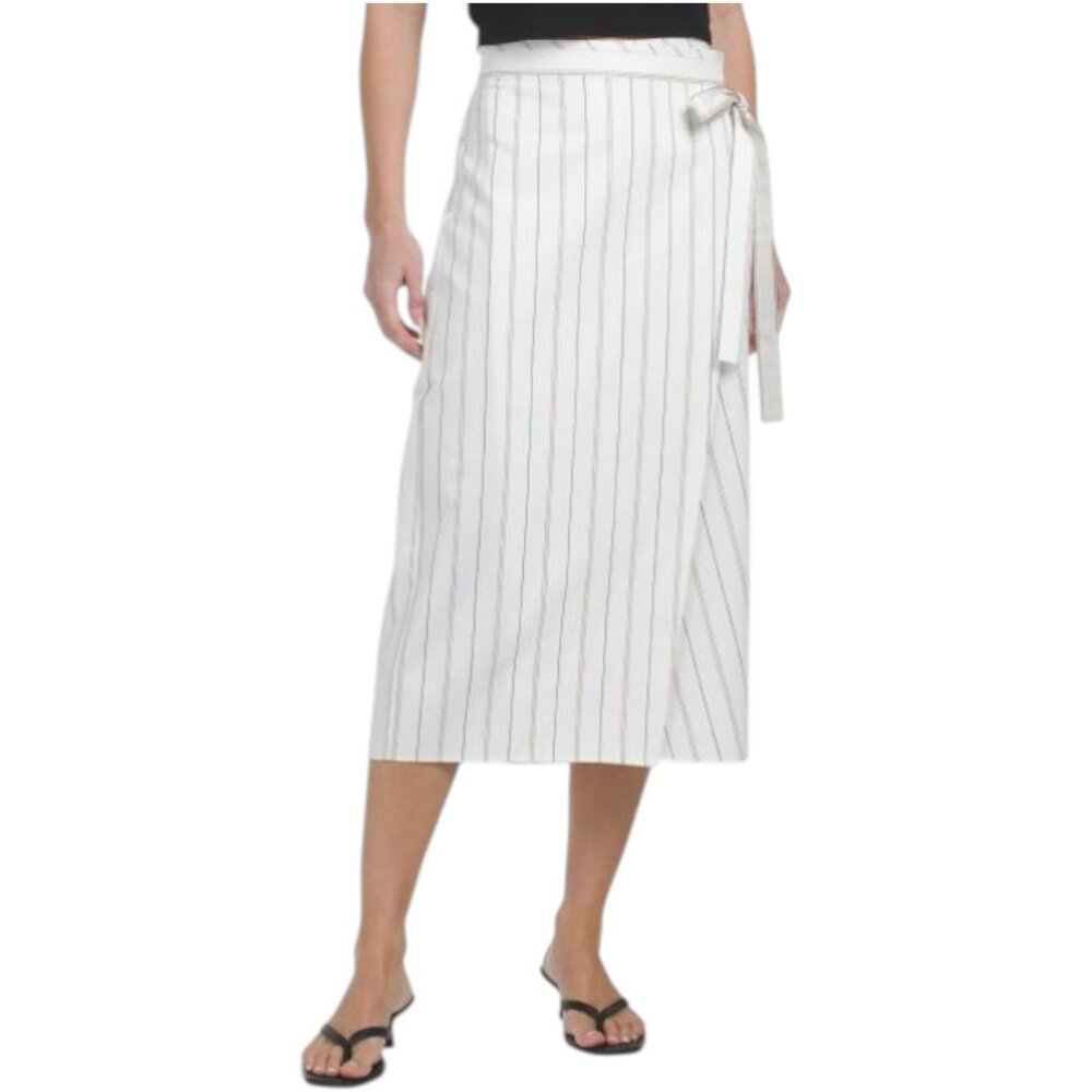 VINCE Seedling Stripe Wrap Skirt